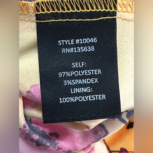 NEW Hutch Liddy Slip Dress Sz M Floral Yellow Pink - Picture 11 of 14